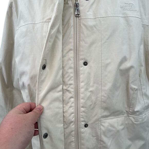 The North Face Women's Downtown Parka‎ Jacket Vintage White Size XXL *Flaws - Picture 7 of 16